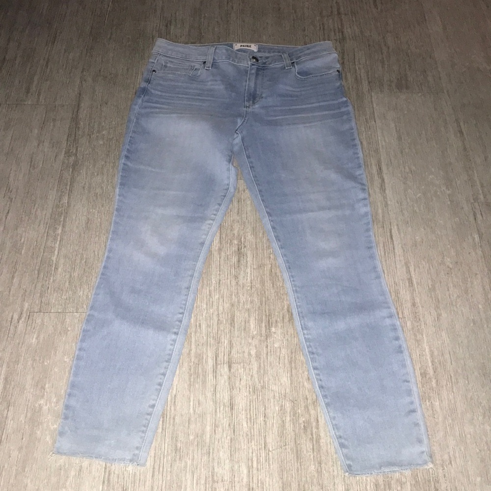 PAIGE Verdugo Ankle Straight Leg in LIGHT BLUE WASH